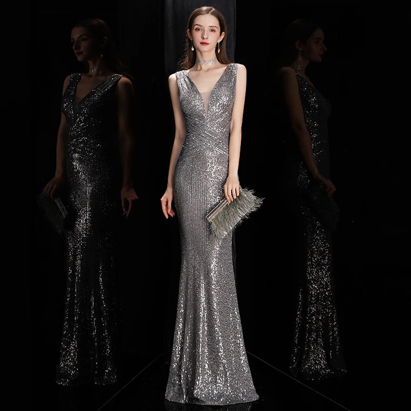 Sequin Evening Dress